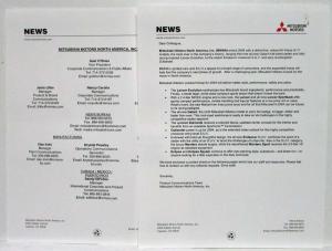 2004 Mitsubishi Full Line Press Kit - Lancer Evolution Diamante Eclipse Montero