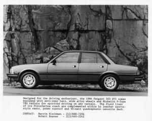 1984 Peugeot 505 STI Press Photo 0011