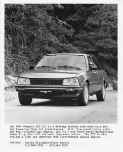 1984 Peugeot 505 STI Press Photo 0012
