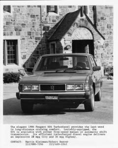 1984 Peugeot 604 TurboDiesel Press Photo 0014