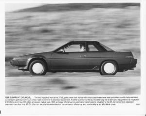 1986 Subaru XT Coupe GL Press Photo 0016