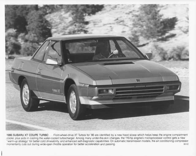 1986 Subaru XT Coupe Turbo Press Photo 0017