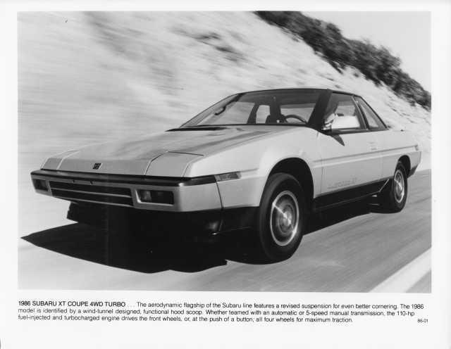 1986 Subaru XT Coupe 4WD Turbo Press Photo 0018