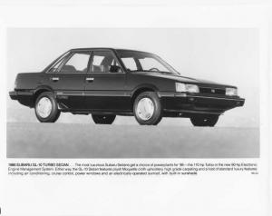 1986 Subaru GL-10 Turbo Sedan Press Photo 0020