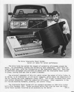 1984 Volvo Intercooler Boost System Press Photo 0009