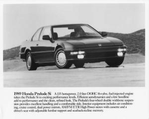 1989 Honda Prelude Si Press Photo 0010