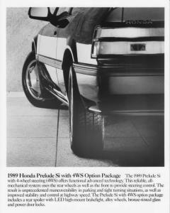1989 Honda Prelude Si with 4WS Press Photo 0012