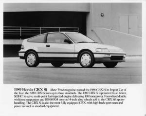1989 Honda CRX Si Press Photo 0013