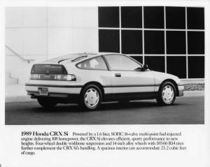 1989 Honda CRX Si Press Photo 0014