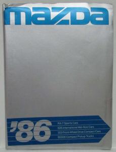 1986 Mazda Press Kit - RX-7 626 323 B2000