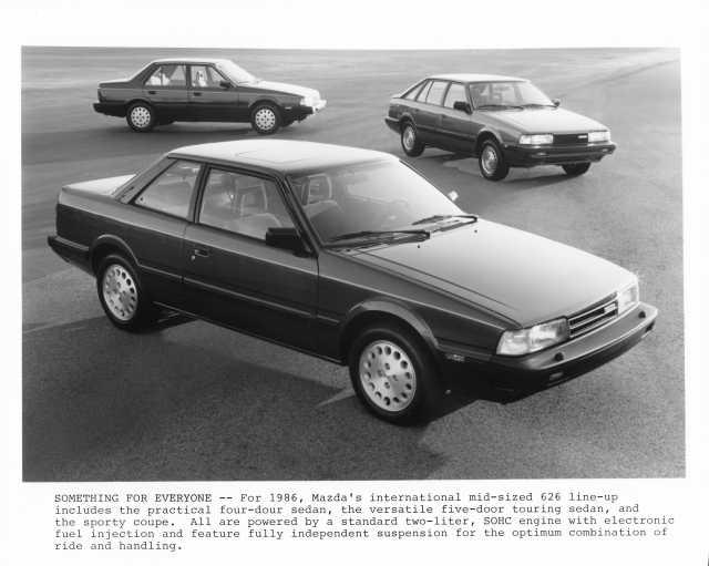 1986 Mazda 626 Line Up Press Photo 0043