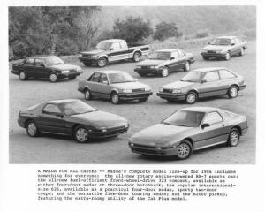 1986 Mazda Full Line Press Photo 0048
