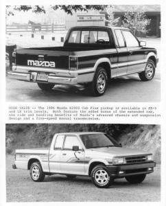 1986 Mazda B2000 Cab Plus LX & SE-5 Pickup Press Photo 0050