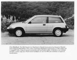 1986 Honda Civic Hatchback Press Photo 0022