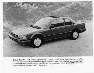 1986 Honda Prelude Press Photo 0025