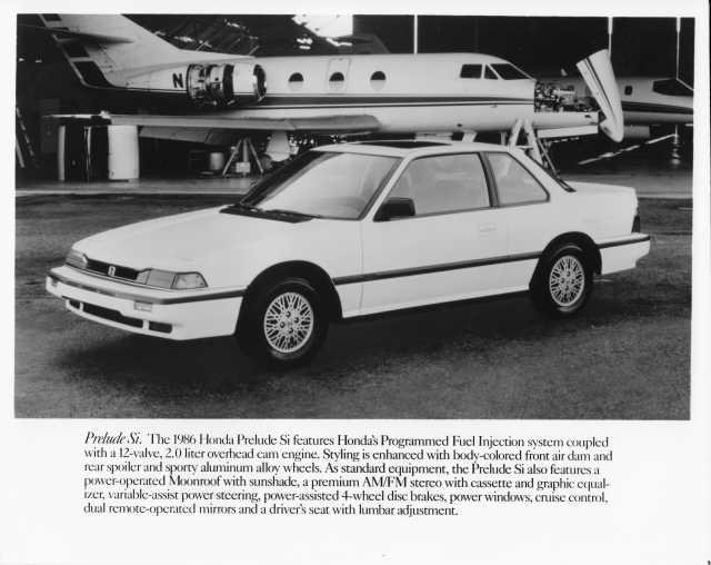 1986 Honda Prelude Si Press Photo 0026