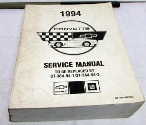 1994 Chevrolet Corvette Dealer Shop Service Repair Manual Book Preliminary Orig