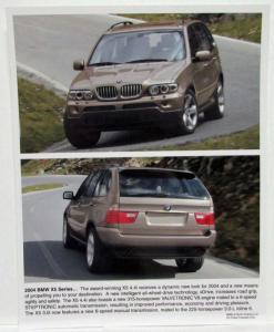 2004 BMW X5 Press Kit