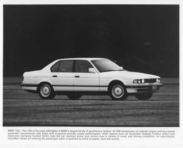 1992 BMW 735i Press Photo 0022