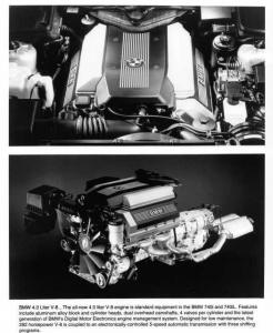 1994 BMW 740i and iL 4 Liter V-8 Press Photo 0019