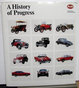 1873 to 1989 Audi History of Progress Reference Book Softcover English Text