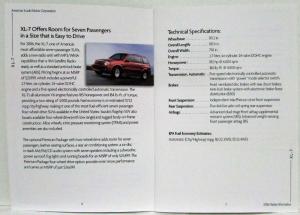2006 Suzuki Full Line Press Kit - Grand Vitara XL-7 Verona Forenza Reno Aerio
