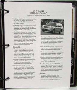 2006 Subaru Press Kit - B9 Tribeca Outback Legacy Forester Impreza WRX Baja