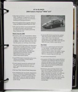 2006 Subaru Press Kit - B9 Tribeca Outback Legacy Forester Impreza WRX Baja