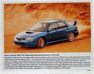 2006 Subaru Press Kit - B9 Tribeca Outback Legacy Forester Impreza WRX Baja