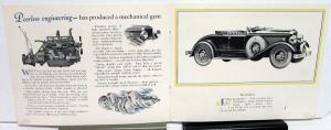 1929 Peerless Six 61 Sedan Roadster Features Specs Sales Brochure Original