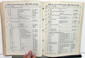 1953 to 1955 Ford Passenger Car Thunderbird Truck Dealer Body Parts Catalog Book