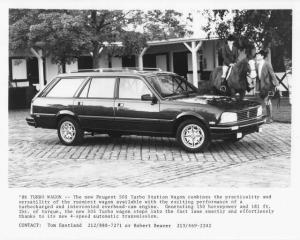 1986 Peugeot 505 Turbo Wagon Press Photo 0015