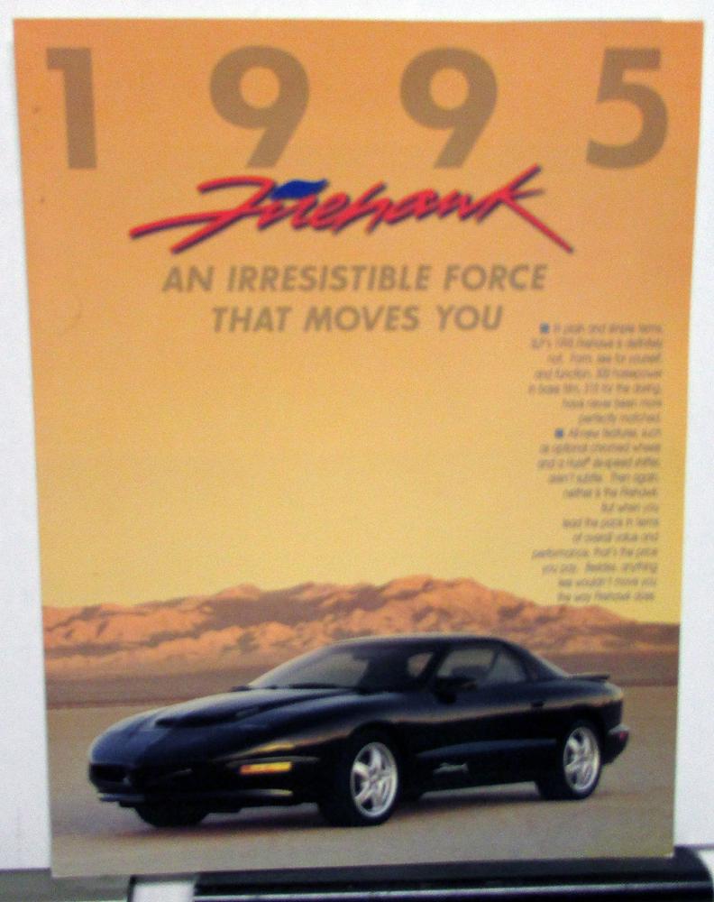 1995 Firehawk SLP Engineering Pontiac Firebird Formula Special Edition Brochure
