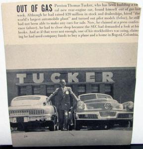Vintage Tucker 1940s Car Magazine Articles Write Ups Original Time Newsweek