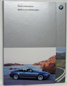 2004 BMW Press Kit X3 X5 4.8is 645Ci 6 Series