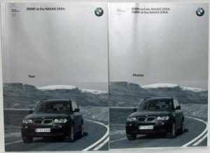 2004 BMW Press Kit X3 X5 4.8is 645Ci 6 Series