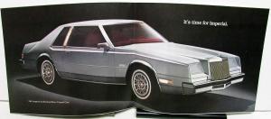 1981 Chrysler Imperial New Model Introduction Sales Brochure Lee Iacocca Folder