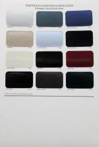 1995 Fleetwood & Brougham Exterior Paint Chip Color Sales Folder & Specs