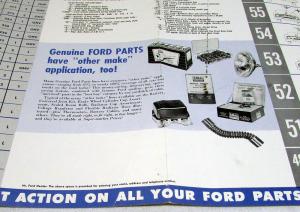 1949-1960 Ford Dealer Model& Engine ID Chart Poster Guide T-Bird Ranchero Pickup