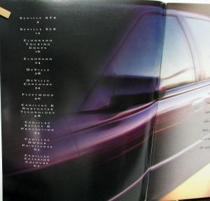 1995 Cadillac Seville Eldorado Deville Fleetwood Canadian Sales Brochure XL