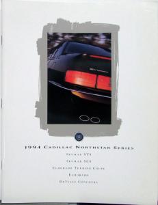 1994 Cadillac Seville Eldorado Deville Northstar Series Sales Brochure Oversized