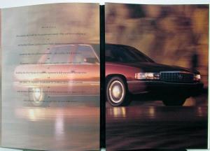 1994 Cadillac Seville Eldorado Deville Northstar Series Sales Brochure Oversized