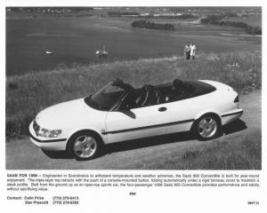 1998 Saab 900 Convertible Press Photo 0033