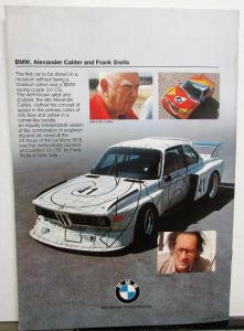 1977-1978 BMW Dealer Sales Brochure High Performance Cars Racing Innovation