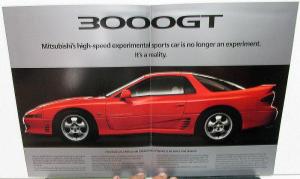 1990 Mitsubishi 3000GT HSX Dealer Sales Brochure Features Specifications