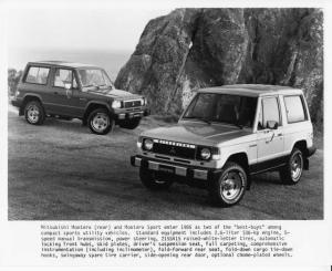 1985 Mitsubishi Montero and Motero Sport Press Photo 0026