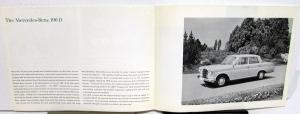 1964 Mercedes-Benz 190D Sales Brochure Large Folder with Spec Data Sheet P2233/6