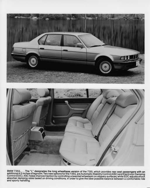 1991 BMW 735iL Press Photo 0034