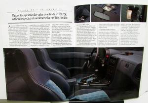 1988 Mazda RX-7 Dealer Prestige Sales Brochure Features Specifications