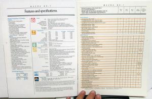 1988 Mazda RX-7 Dealer Prestige Sales Brochure Features Specifications